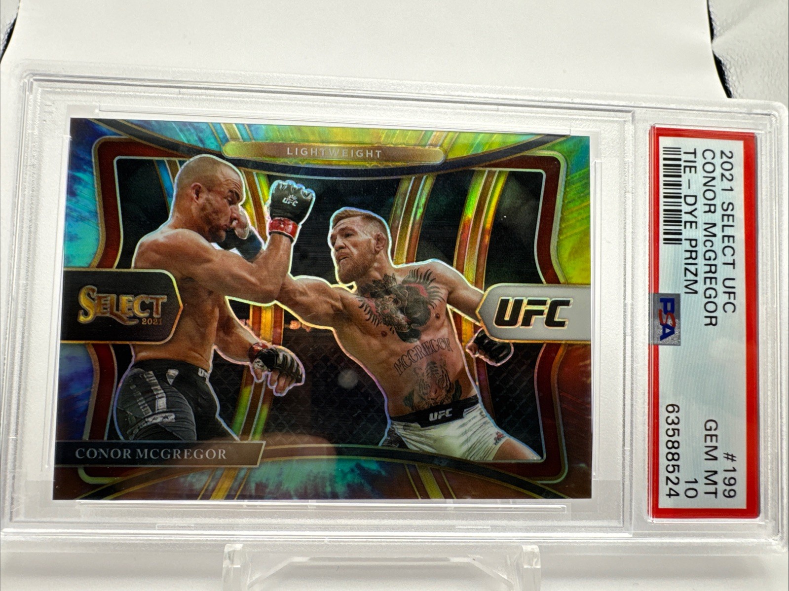 Conor Mcgregor 2021 Select Tie-Die 18/25 PSA -10 UFC - S-146