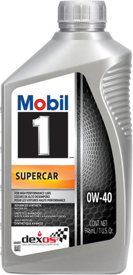 Mobil 1 Supercar 0W-40 Full Synthetic Motor Oil 6-Pack (1 Quart Each)