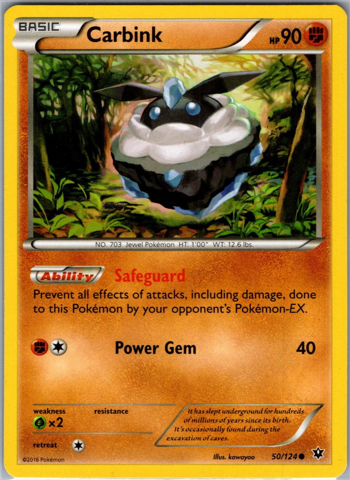 Carbink 50/124 Common Fates Collide Pokemon Near Mint