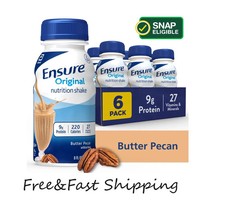 Ensure Original Meal Replacement Nutrition Shake Butter Pecan 8 Fl Oz 6 Count