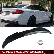 PSM Style Glossy Black Trunk Spoiler For BMW F36 428i 435i 440i Gran Coupe 14-20