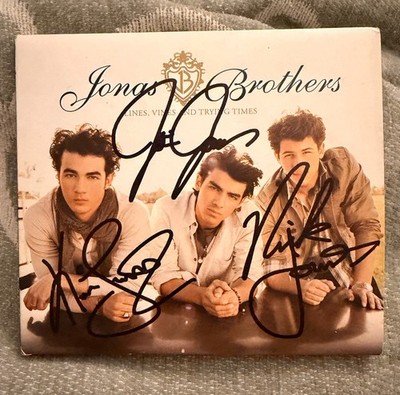 Jonas Brothers SIGNED “Lines, Vines & Trying Times” Full CD
