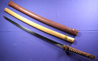 ◎JUL2 Antique Japanese Sword Noshu Ju Kuriyama Kaneaki Saku Katana in Koshirae