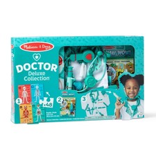 Melissa  Doug Doctor 3-in-1 Deluxe Collection Themed Gift Set   Costume Role