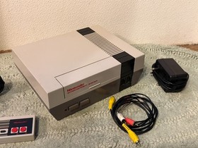 Original NES Console + 2 Zelda Cartridges + 1 Controller and Cables (NEW 72 pin)