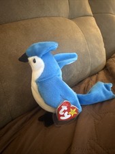 Ty Rocket The Blue Jay Beanie Baby Plush Toy