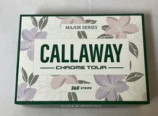 Callaway Limited Edition Major Series Chrome Tour White One Dozen 360 Stripe NEW
