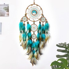 Large Dream Catchers Boho Handmade Woven Turquoise Dream Catchers Wall Hanging