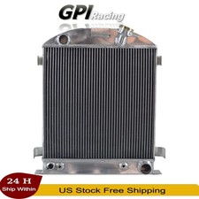 3 Rows Aluminum Radiator For 17 H 1932 Ford Low-boy Chop Hot Rod Wchevy Engine 3 Rows Aluminum Radiator For 17 H 1932 Ford Low-boy Chop Hot Rod Wchevy Engine
