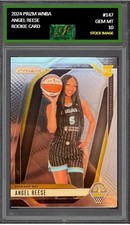 Angel Reese Rookie Card Gem Mint Graded 10 2024 Prizm WNBA #147