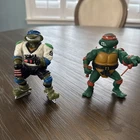 Lot Vintage Slap Shot Leonardo Ninja Turtles and Michelangelo TMNT