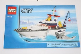 LEGO CITY: Fishing Boat #4642 (INSTRUCTION MANUAL + Stickers ONLY )