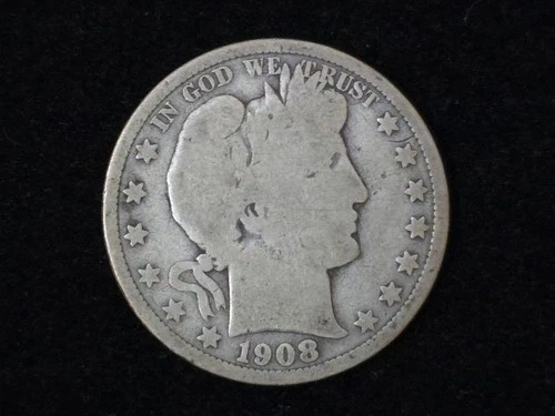 1908-O Barber Silver Half Dollar Good 40305