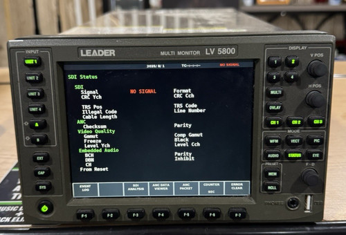 Leader LV5800 HD/SD-SDI Multi-Monitor with SDI & AES Input & DVI Output Modules