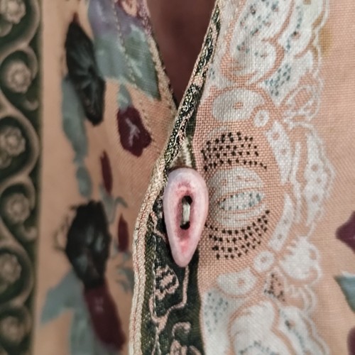 Chaleco Chaleco Vintage Mr.Rodia Para Hombre Rosa Floral Años 90 Hipster Talla 4 M - Imagen 8 de 17