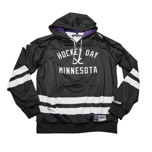 Hockey Day Minnesota Hoodie Sweatshirt Mens Small Black UNRL SilkSeries HDM22
