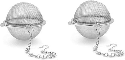 2 Pack Tea Ball Strainer   Stainless Steel Mesh Infuser for Loose Leaf Tea & Her