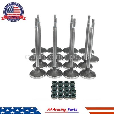 New Intake Exhaust Valves & Valve Seals For 11-24 Dodge Ram JEEP HEMI 6.2L 6.4L