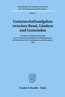 / | Gemeinschaftsaufgaben Zwischen Bund, LäNdern Und Gemeinden. | Taschenbuch