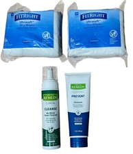 Medline Remedy Cleanse Foam, Moisturizing Barrier Protect Ointment 7,8 oz Wipes