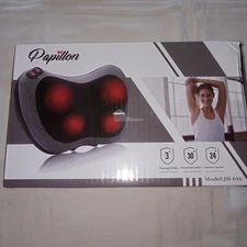 Papillon 3D Shiatsu Massager NEW 3 Adj Speeds Wellness Relaxation