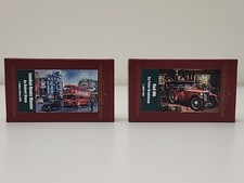 Wentworth Micro Collector's Wooden Jigsaws × 2 - London Route Master & Red MG