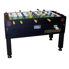 Tornado Tour Edition T-3000 Foosball Table Soccer Game - 1 Goalie - Black - Coin