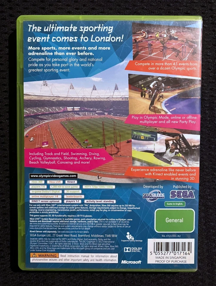 London 2012 Olympics: The Official Game - RARE PAL Australian Xbox 360 Release - Image 2 of 4