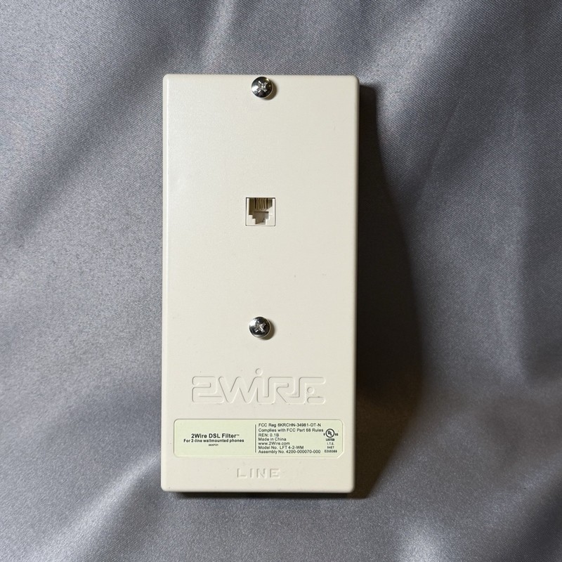 2WIRE DSL FILTER SINGLE - LINE WALL MOUNT