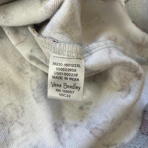 Vera Bradley 3XL Langarm Schlafshirt Pyjama Oberteil Allover Hundedruck Damen - Bild 4 von 8