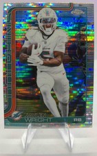 2025 Topps Chrome Jaylen Wright #190 Pulsar Refractor Dolphins