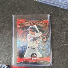 Panini Stars & Stripes Prizm 2026 Fireworks Grady Emerson #17 Red /199