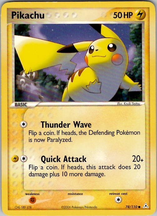 Pikachu EX Holon Phantoms 78/110 LP