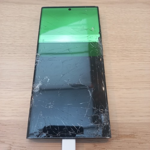 Samsung Galaxy S23 Ultra 5G Grün Defekt Ersatzteil Displaybruch Bootet Bastler