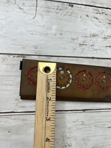 Vintage Addometer Adding Machine With Stylus 11" Ruler Brass Finish Needs Polish - Picture 13 of 13