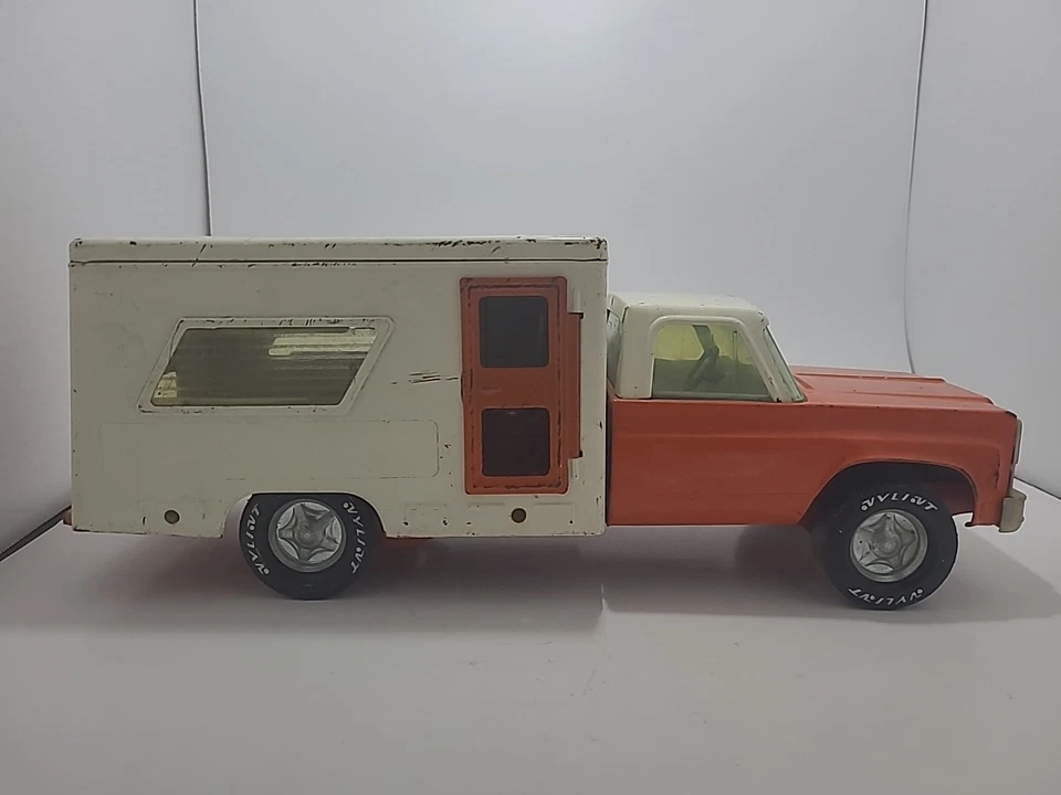 1970's Nylint Rescue Ambulance Truck #4132 Pressed Steel Restoration USA - Image 3 of 4