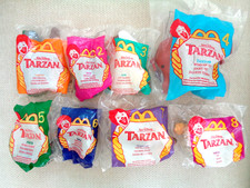 McDonald's Disney's Tarzan 1999 Happy Meal Complete Set of 8 Both Bags