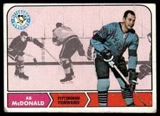 1968-69 Topps Hockey Card Ab McDonald Pittsburgh Penguins #107 G-VG
