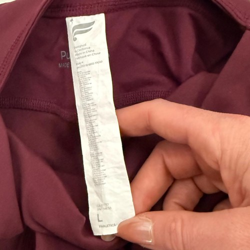Tuta Merlot Fabletics l Oasis Twist davanti 7/8 taglia large - Foto 8 di 10