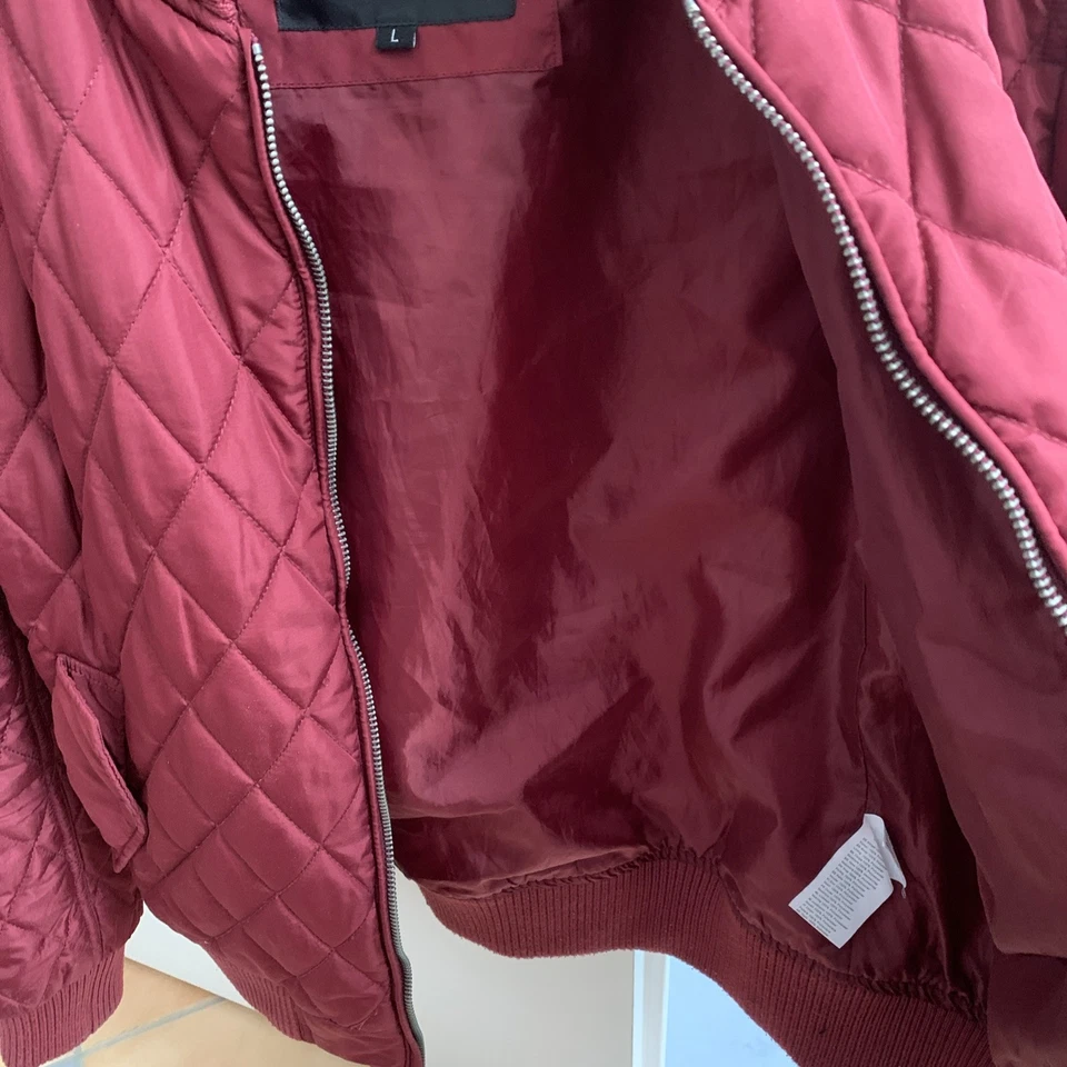 Urban Classics DIAMANT Bomberjacke Damen Gr. L ( fällt wie M aus ) Bordeaux - Bild 4 von 4