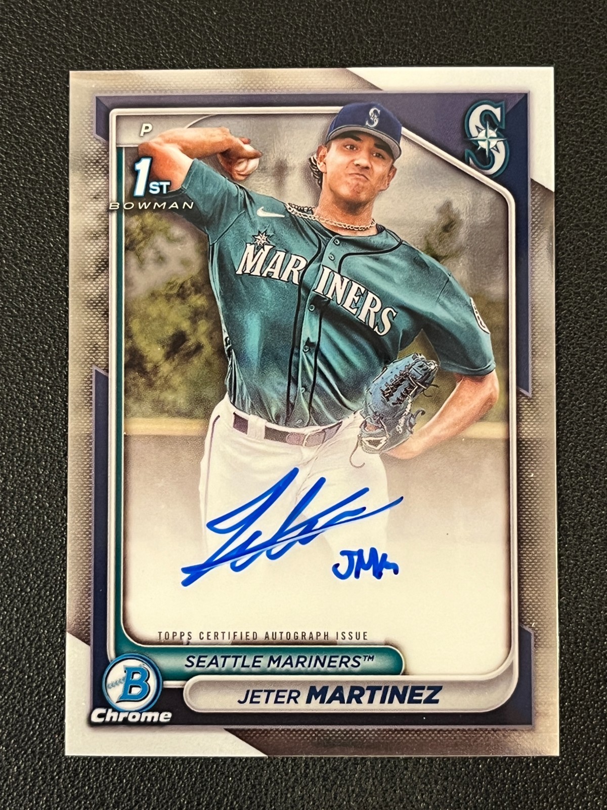 Jeter Martinez 2024 Bowman Chrome 1st Auto Mariners