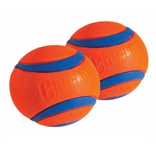 Chuckit Dog Fetch Toy ULTRA BALL Durable Rubber Fits Launcher LARGE 2 PACK