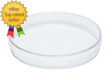 10 Pack Sterile Thick Plastic Petri Dishes with Lid 90Mm Dia X 15Mm Designed