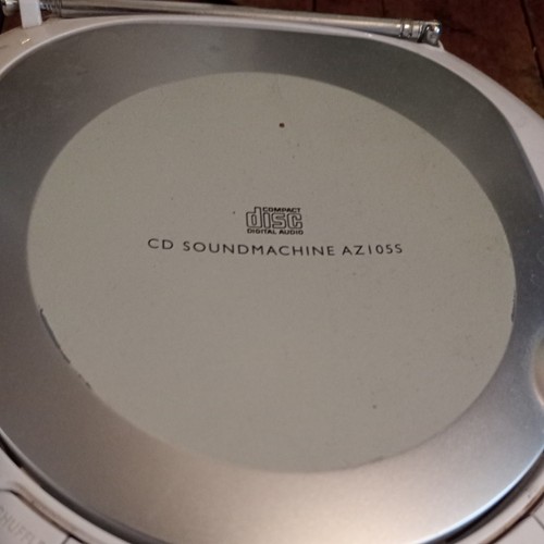 Philips AZ105S Cream Compact Portable CD Soundmachine FM Radio - Picture 3 of 7