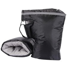 Motorcycle Cycling Handlebar Muffs Gloves Windproof Waterproof Black
