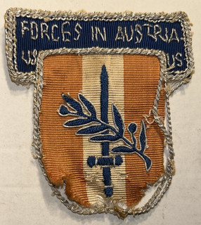 WWII US Army Forces in Austria Theater Made Bullion Patch with Wear