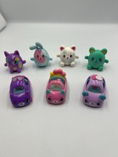Lot of 7 Shopkins Cutie Cars  Happy Places Figures   Moose Toys Cute Pet