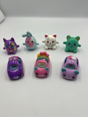 Lot of 7 Shopkins Cutie Cars & Happy Places Figures   Moose Toys Cute Pet 