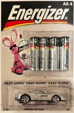 Silver Ferrari Enzo Custom Hot Wheels Car w/ Real Riders Energizer Batteries