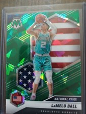 Lamelo Ball Fanatics Green Ice Mosaic Prizm National Pride